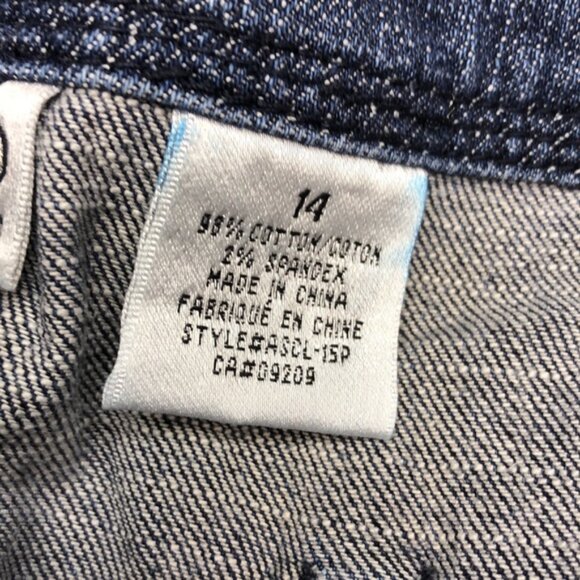 CLEO PETITES WIDE LEG CROP JEANS 14/32x19 ⭐️ - Picture 7 of 10